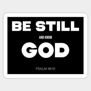 Bible Scripture Psalm 46:10 Quote Sticker